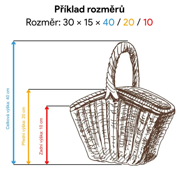 koš na dřevo ke krbu menší 029 28/L/2