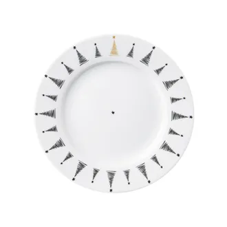 Talíř porcelánový dezertní STROMEK pr. 20 cm  O0492