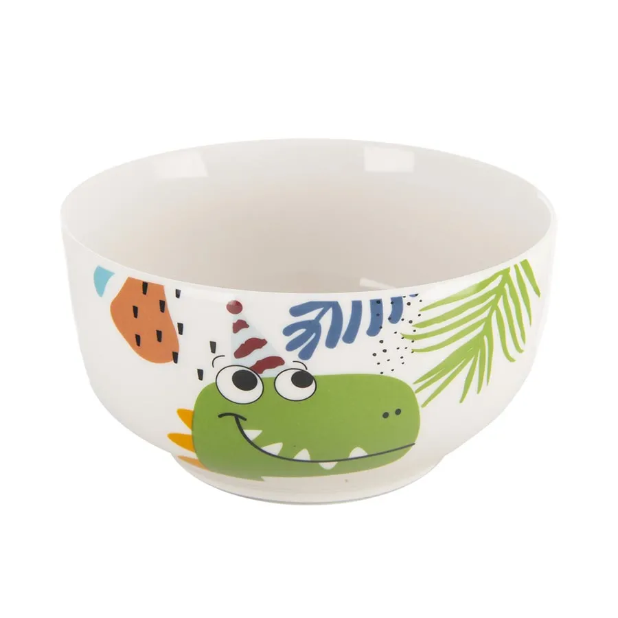 Hrnek + miska porcelánový set dino 0,35 l O0496